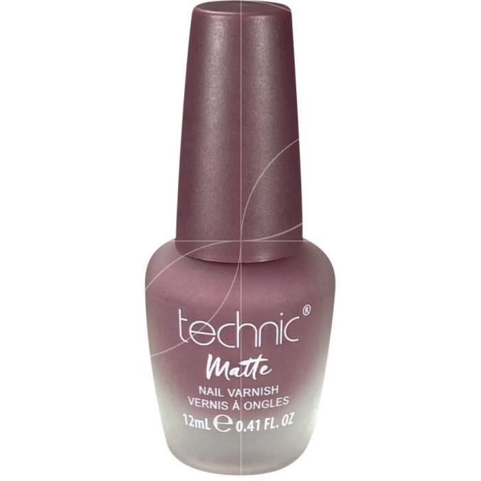 technic - Vernis à ongles Matt - Black Grape - 12ml Violet