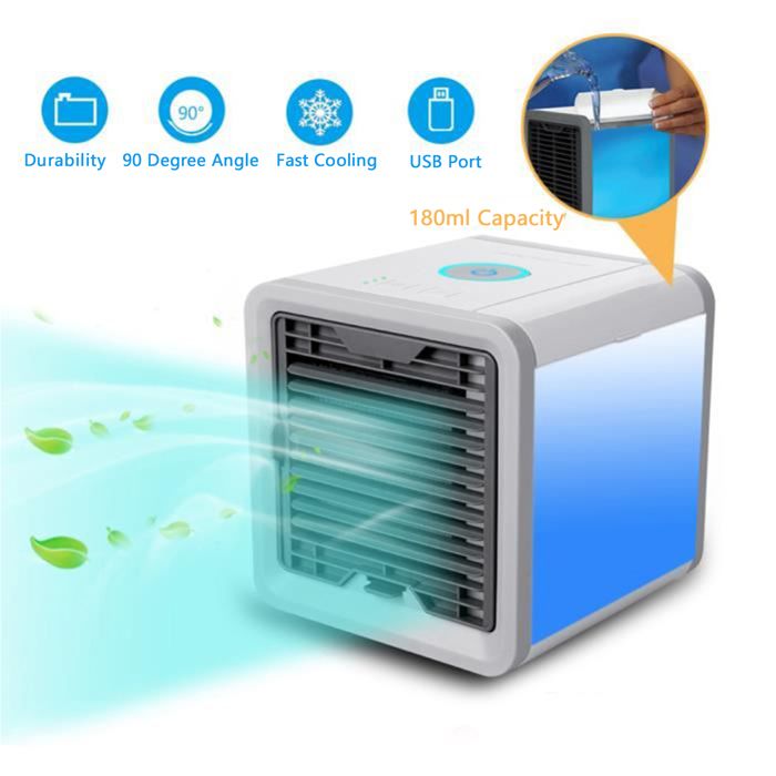 Ventilateur climatiseur portable LCC® Brumisateur maison électrique air fraicheur Climatiseur bureau intérieur extérieur 5V