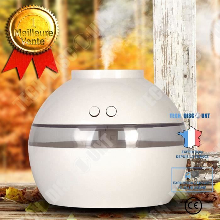 Humidificateur - TD® - Ultrasonique - Diffuseur d'arômes - Blanc - 110 x 115 mm