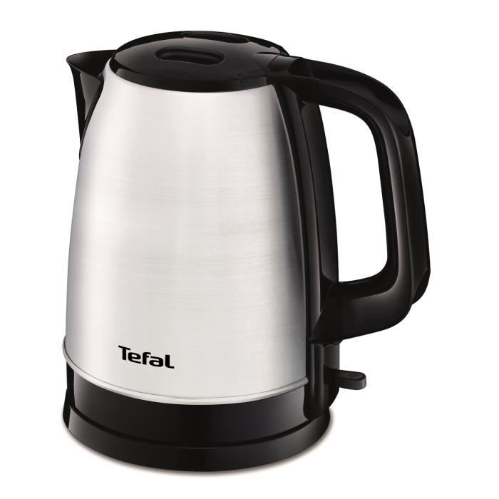 TEFAL KI150D10 Dialog Bouilloire sans fil inox, 1,7 L, Résistance cachée, Filtre anticalcaire, Base pivotante 360°- Inox