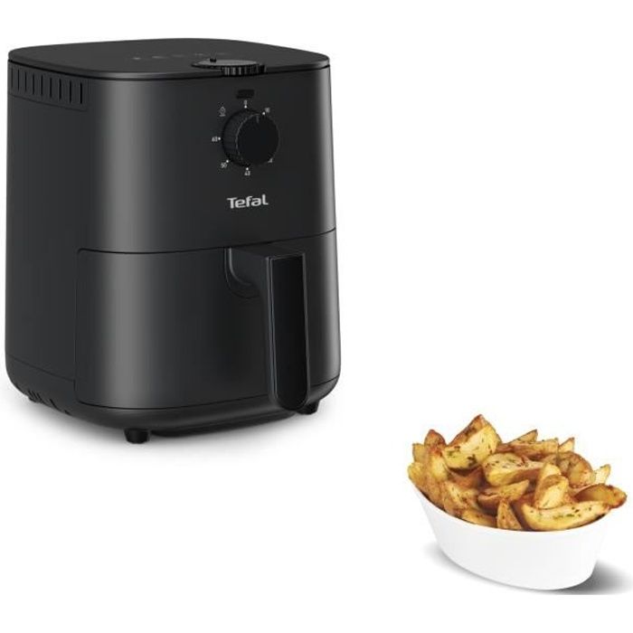 TEFAL EY130815 Friteuse sans huile électrique, Technologie air chaud, Capacité 3,5 L, Compacte, Cuisson saine et croustillante, Noir