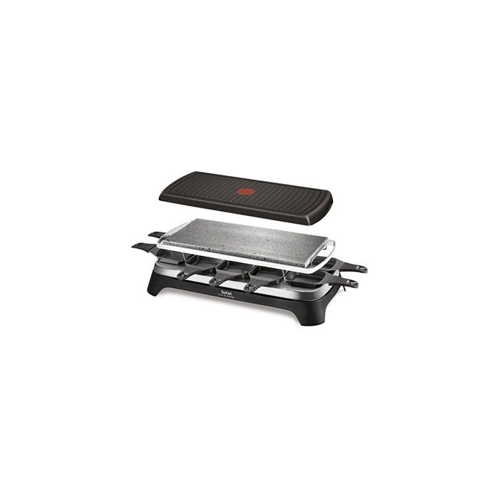Raclette - Tefal - RE45A812 - 1350W - 10 Personnes - Inox Noir