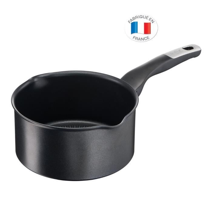 TEFAL G2553002 Casserole 20 cm (2,8 L) UNLIMITED - Tous feux dont induction - Fabrication française - Noir