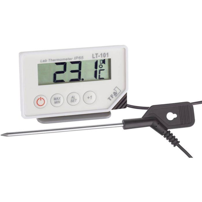 TFA Dostmann LT-101 Thermomètre à sonde à piquer Plage de mesure de température -40 à +200 °C sonde NTC conforme HACCP