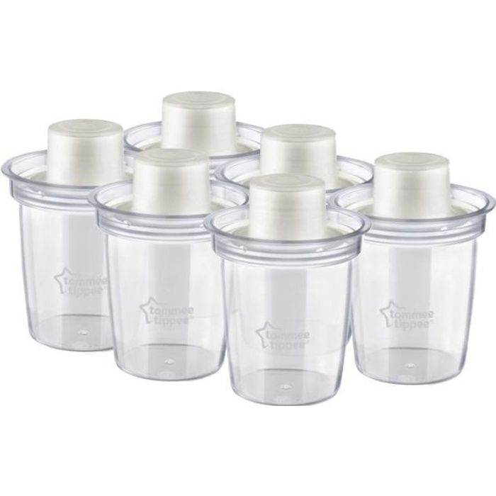 Distributeur de lait en poudre TOMMEE TIPEE - Transparent - Mixte - Lot de 6