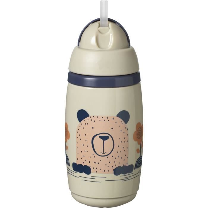 Tommee Tippee - Tasse isotherme à paille - 12 mois et plus - 266ml - Gris