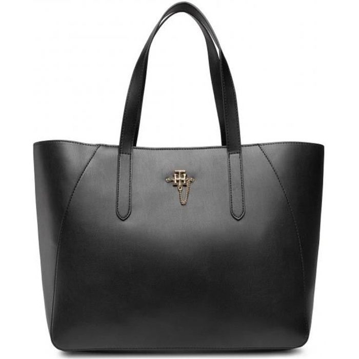 Sacs à main Noir Femme Tommy Hilfiger Chain Tote