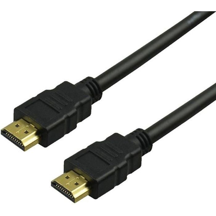 Câble HDMI 5 mètres Haute Vitesse 4K 3D Full Ultra HD TV PC 2.0 1080p Noir