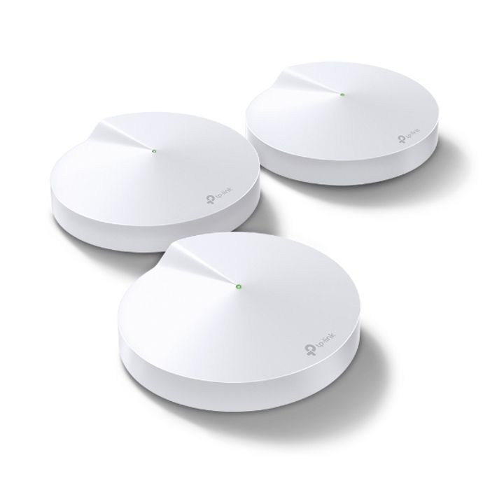 Système Wi-Fi - TP-LINK - Deco M5 - Sécurité haut niveau - Couverture jusqu'à 400m² - Pack de 3