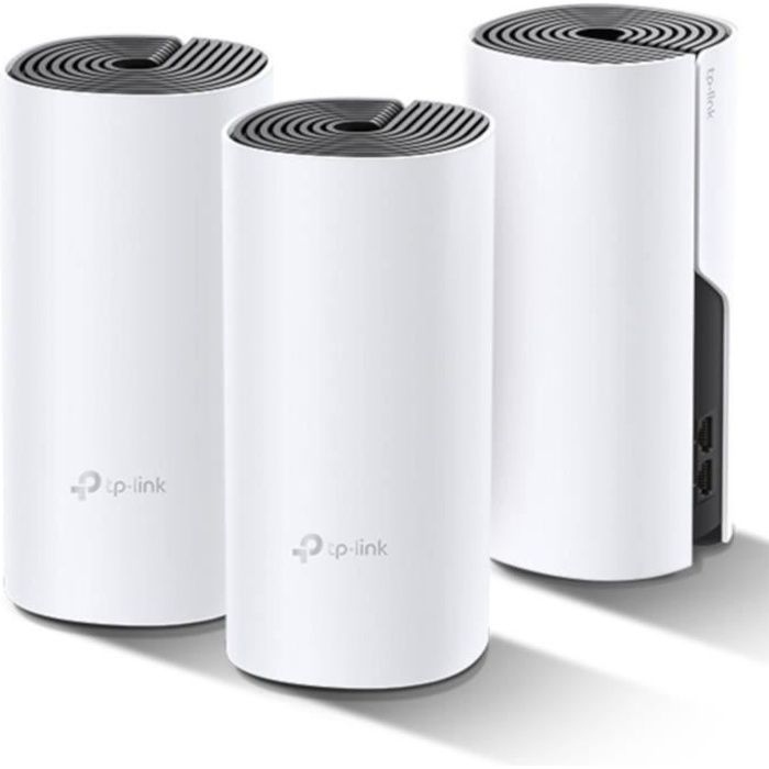 WiFi Mesh + CPL 1000Mbps - TP-Link Deco P9(3-pack) - Système WiFi - Couverture WiFi de 400㎡ - 2 Gigabit Ethernet Ports