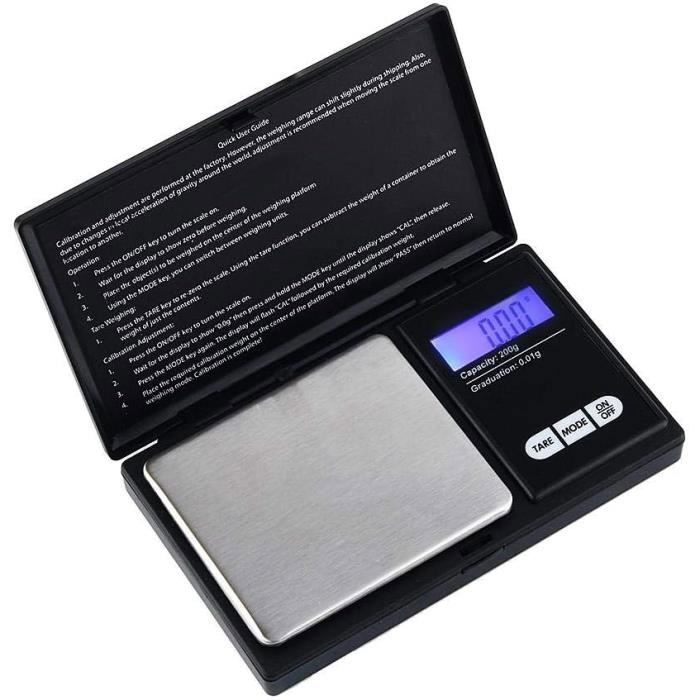 Balance Digitale 0.01G Weighing Scale Pocket Scale Weighing Scale Digital Pocket Scale, 200G 0.01G Pocket Digital Scale Porta[H571]