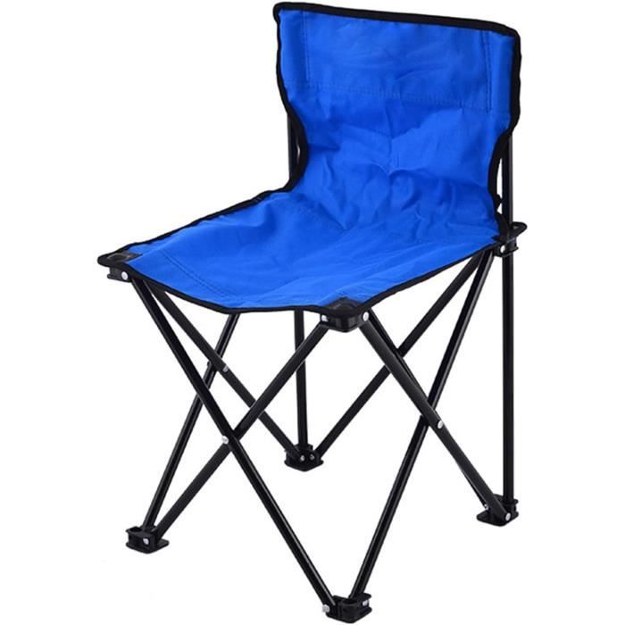 Chaise De Camping Avec Dossier Petite Chaise Pliante D'Extérieur Design Ergonomique Chaise De Camping Portable Solide Et Rési[H8652]