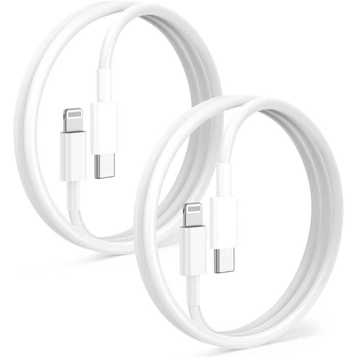 2 Pack Usb C Au Câble Lightning Pour Iphone 14, Câble De Chargeur Rapide 1M Type C Au Câble Lightning Pour Apple Iphone14-13-[J1876]