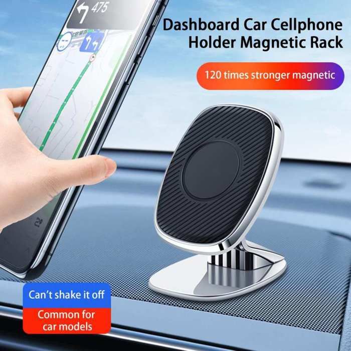 2 Pièces Support Telephone Voiture, Fixation Telephone Voiture Magnétique Réglable À 360°, Porte Telephone Voiture Universel [H1557]