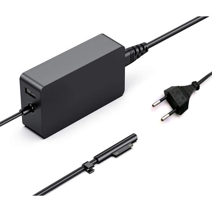 36W 12V 2.58A Surface Chargeur, Alimentation Adaptateur Pour Microsoft Surface Pro 6-5-4-3,Surface Go-Book-Laptop Avec Un Por[D1193]