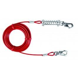 Chaîne d'attache rouge Trixie pour chiens Longu…