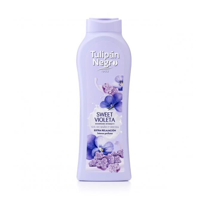 Tulipan Negro - Gel douche gourmandise intense Violette Douce - 650 ml
