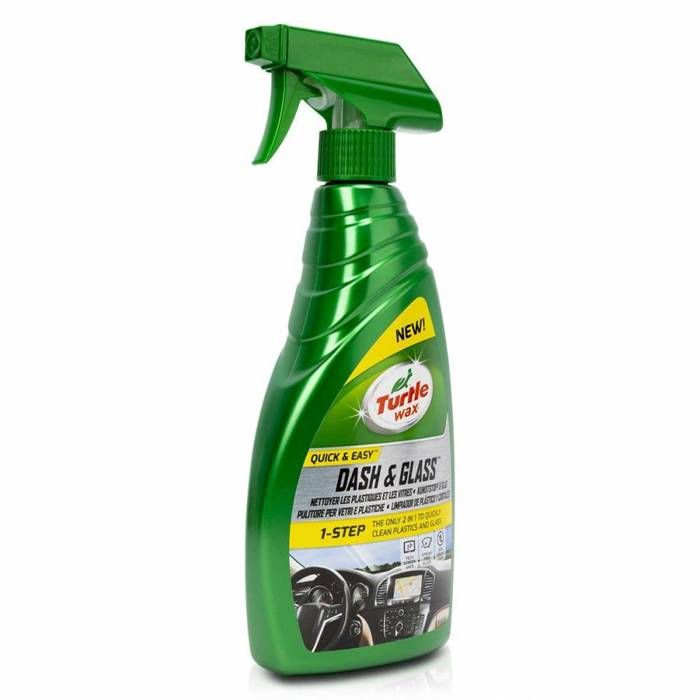 Turtle Wax Dash & Glass Nettoyant pour vitres de voiture Smear Free Dust Free Dash 500ml