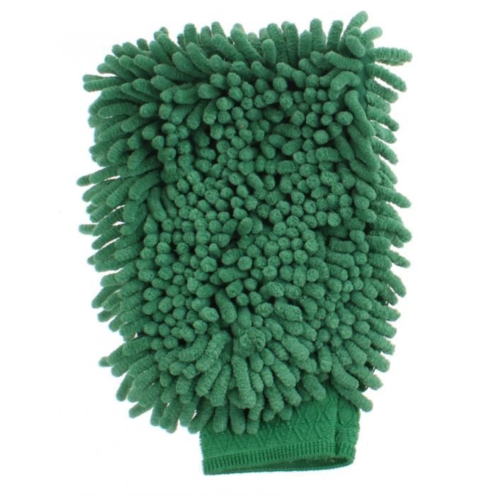 Gant de toilette - Turtle Wax - Mitaine - Microfibre - Lavable - Vert 20x14x6 cm