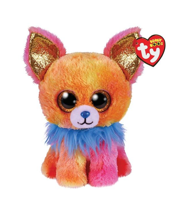 Peluche Chihuahua Yips Ty Beanie Boo's - 15 cm - Yeux brillants et fourrure douce