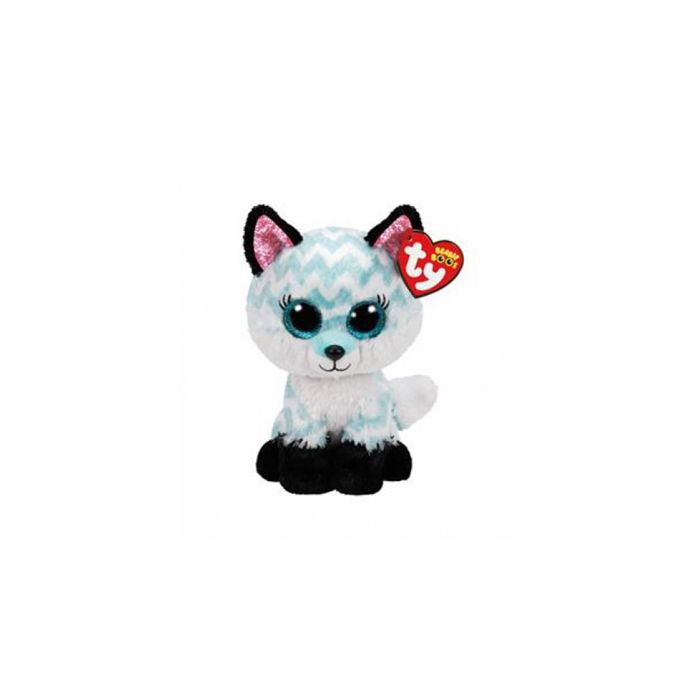 Peluche - TY - Ty Beanie Boos Small Atlas Le renard - Bleu - Rouge - 15 cm - Enfant