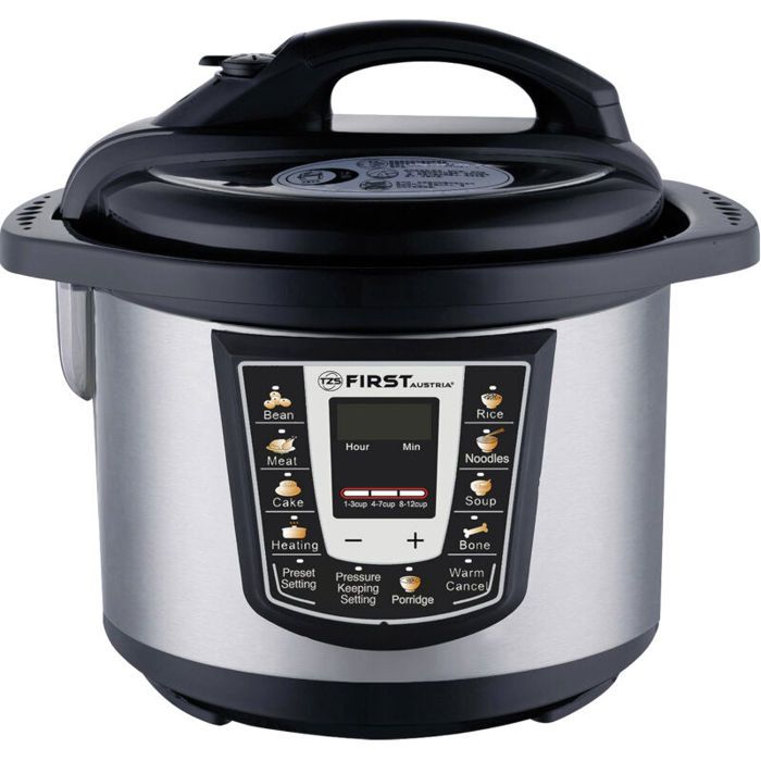 Multicuiseur 6L - Mijoteuse Électrique - Autocuiseur sous pression Inox, 8 programmes - 1000W