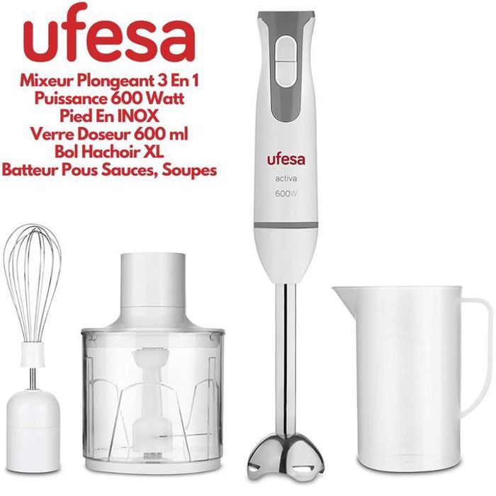 Mixeur plongeant UFESA BP4552 600W Blanco