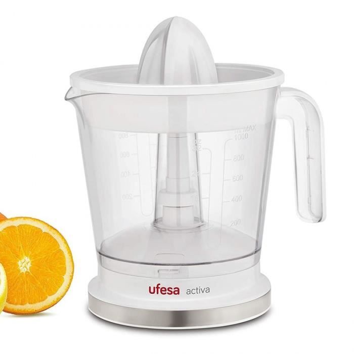 Ufesa EX4942 – Presse-Agrume Electrique de 400W de Puissance, avec 2 Cônes de Tailles Différents et Torsion dans le Deux Sens,