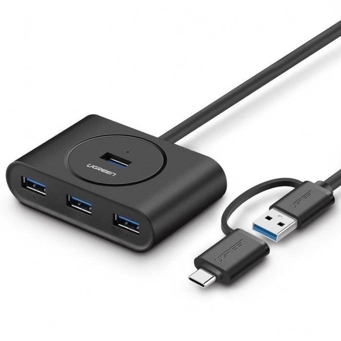 HUB USB 3.0 + USB-C 3.1 UGREEN 4-port  OTG