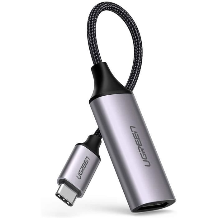 UGREEN Adaptateur USB C vers HDMI 4K 60Hz Câble USB Type C Thunderbolt 3 à HDMI en Aluminium