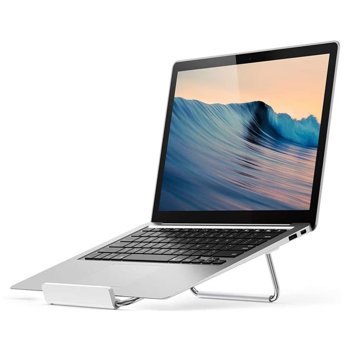 UGREEN Support Ordinateur Portable en Acier Support PC Ventilé Pliable Laptop Stand Réglable Argent