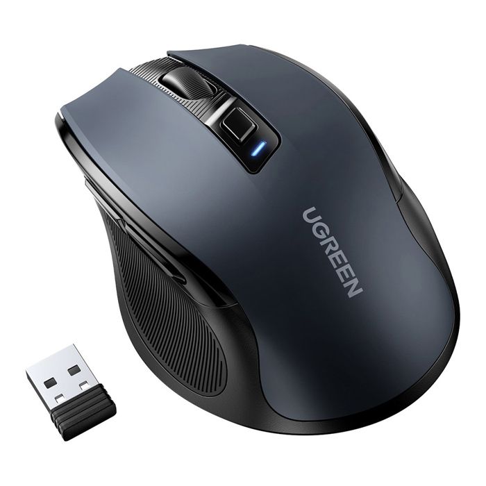 Souris Optique UGREEN Ergonomique - Sensibilité Réglable jusqu'à 4000 dpi | Connexion WiFi 2,4 Ghz