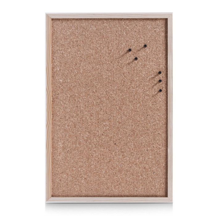 Tableau Face liège - Blanc - 60 x 40 cm