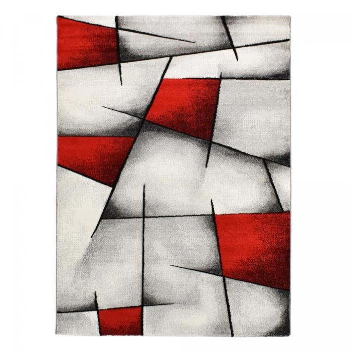 Tapis moderne - 140x200 cm - BRILLANCE ULTIMATE Rouge - Polypropylène - UN AMOUR DE TAPIS