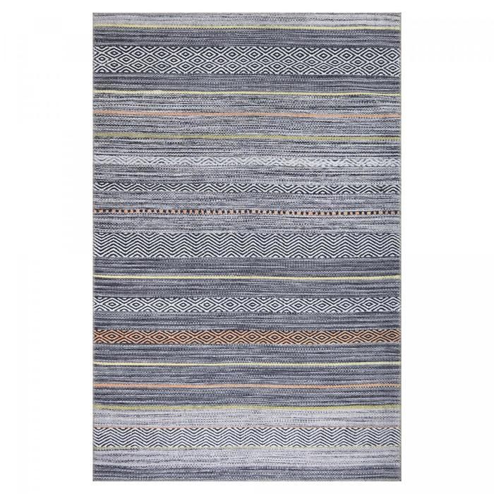 Tapis moderne - 150x230 cm - NOBASTA Gris - Polyester - UN AMOUR DE TAPIS