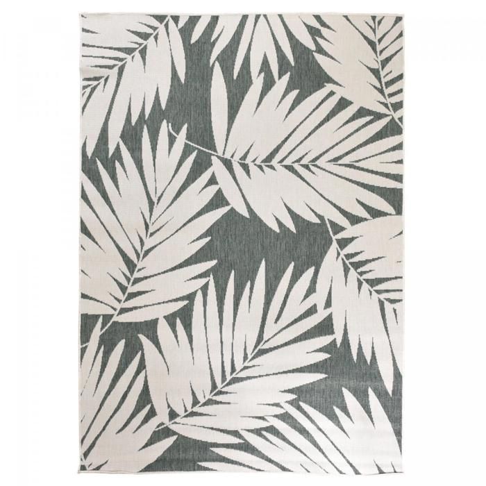 Tapis exterieur 200x290 cm Rectangulaire BRANVER REVERSIBLE Vert Terrasse, jardin adapté au chauffage par le sol
