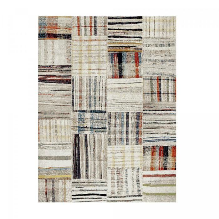 Tapis berbère style - 200x290 cm - MOROCCO CARRE Beige - Polypropylène - UN AMOUR DE TAPIS
