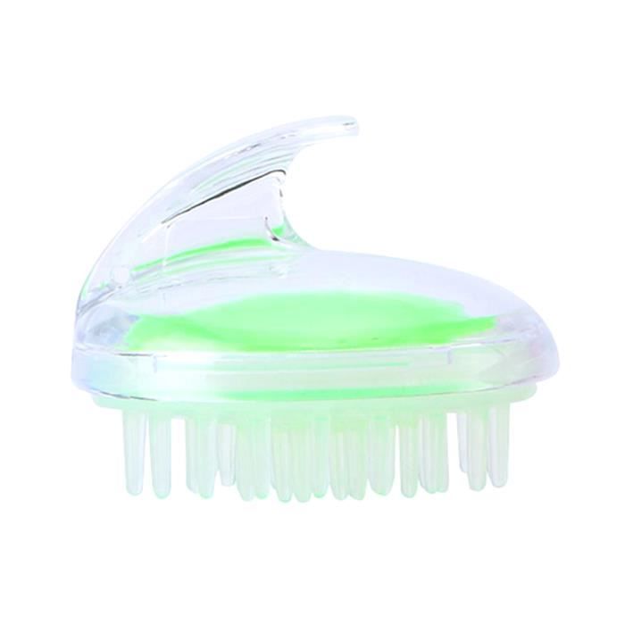 1x brosse de shampooing masseur de cuir chevelu de cheveux, peigne de brosse à cheveux de Massage de tête de pellicules avec des