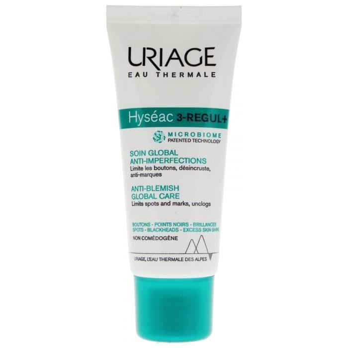 Soin Global Anti-Imperfections - Uriage Hyséac 3-Regul - Peaux Grasses - 40 ml