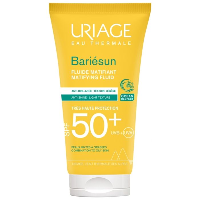 URIAGE BARIESUN MAT FLUIDE SPF50+ PEAUX MIXTES A GRASSES 50ML