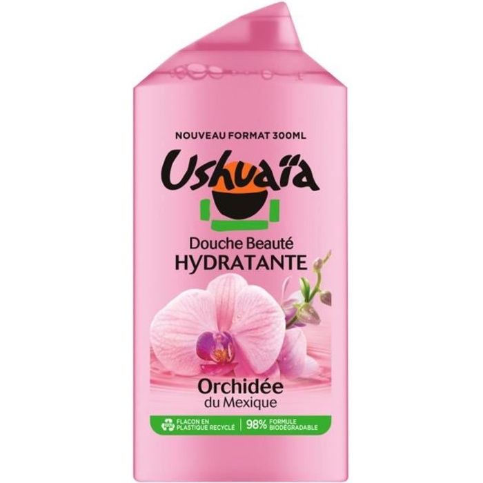 USHUAIA Gel Douche Beauté Hydratante Orchidée - 300 ml