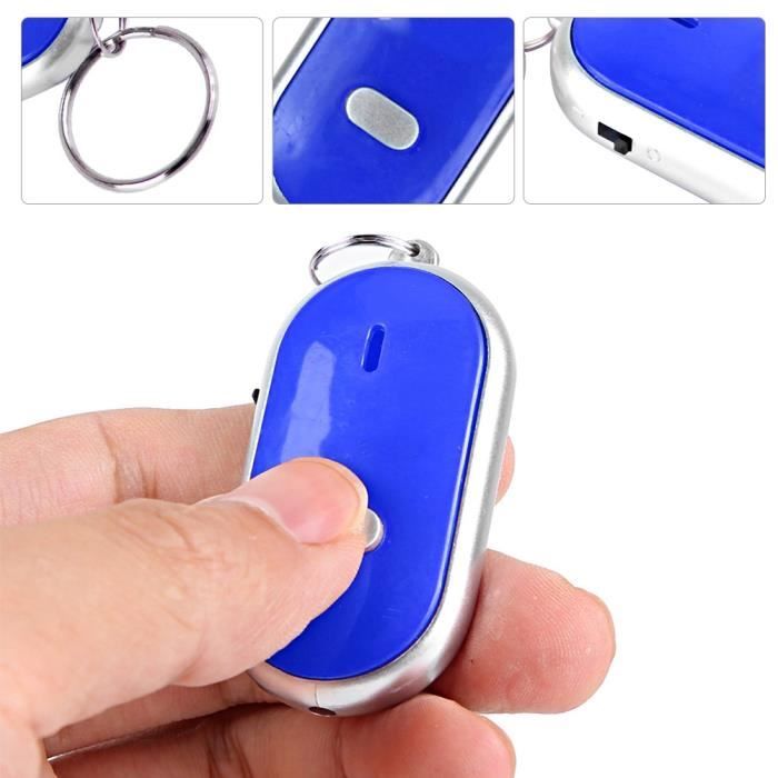 DUO Porte clé siffleur anti perte Localisateur Sonore Key Finder Repérage de clés porte-clés fourni avec anneaux NOUVEAU