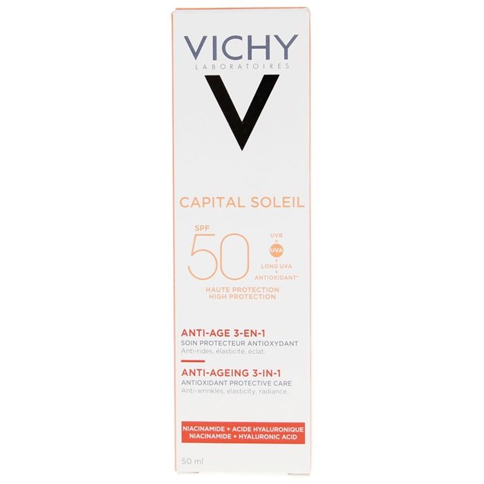 Crème Solaire - Vichy - Capital Soleil - Anti-Âge - SPF50 - 50ml