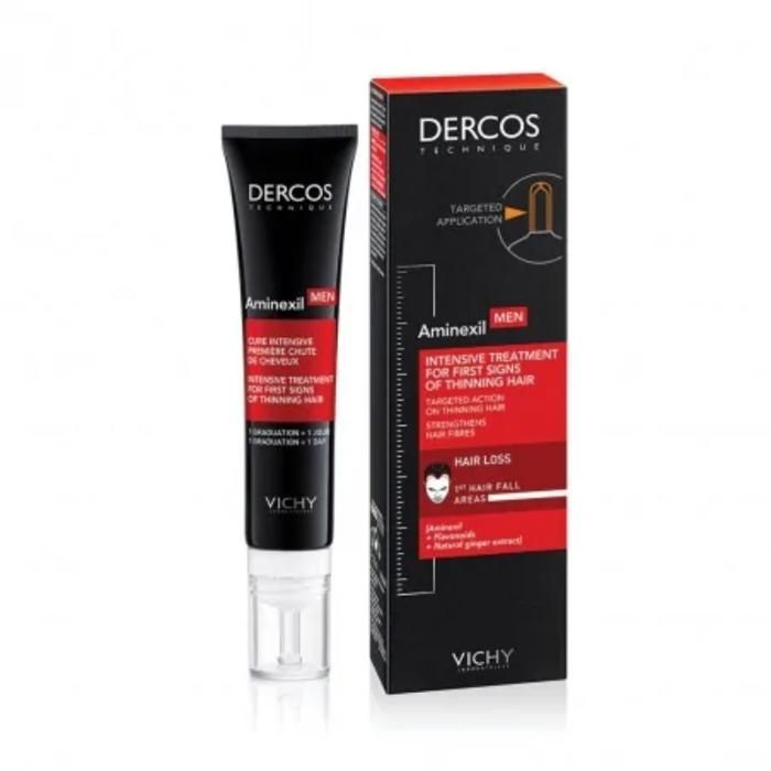 DERCOS TECHNIQUE Aminexil Men Cure Intensive Première Chute de Cheveux