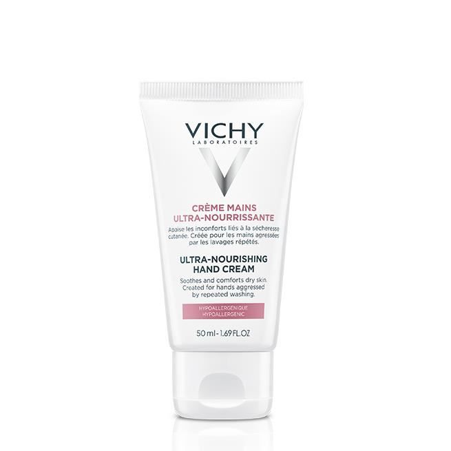 vichy creme mains ultra nourrissante mains dessechees et agressees  50ml