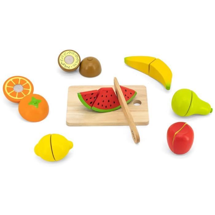 Viga - Fruits à découper - Jeux Educatifs - Jeu d'imitation - Dès 18 mois