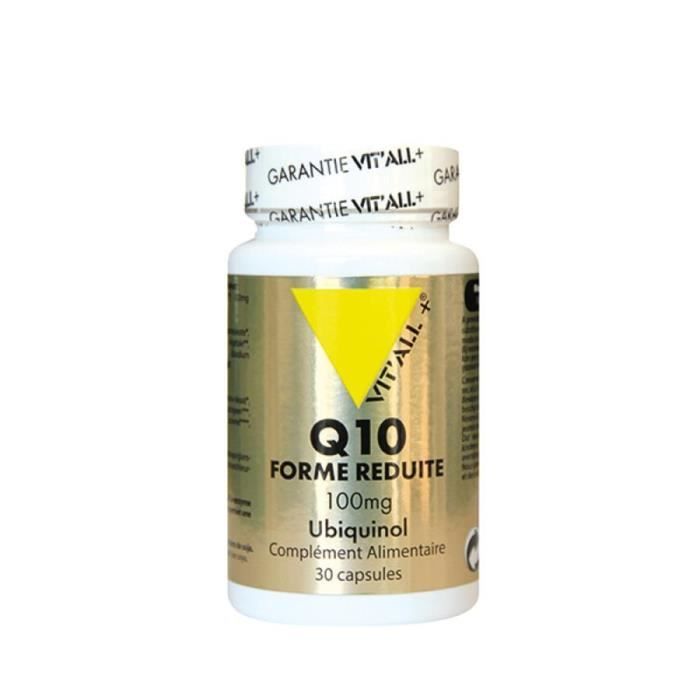 Vit'all+ Q10 Forme Réduite Ubiquinol 100mg 30 capsules