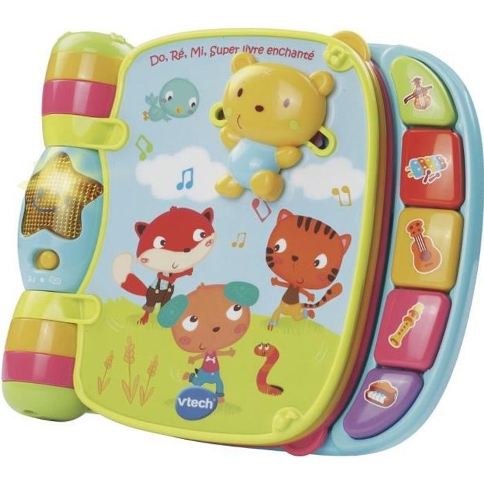 VTECH BABY - Do, Ré, Mi super livre enchanté bleu