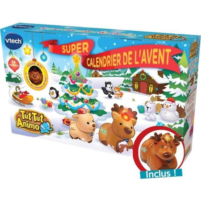 Calendrier de l'avent Tut Tut Animo - VTECH - 24 pièces et un animal électronique - Mixte - A partir de 12 mois
