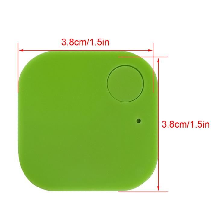 Mini Bluetooth Tracker Bag Wallet Key Pet Anti-lost Smart Finder Locator Alarm (vert) - Vvikizy